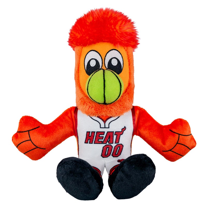 Bleacher Creatures Miami Heat Burnie 8"" NBA Mascot Kuricha Sitting Plush - Soft Chibi Inspired Mascot - Image 1